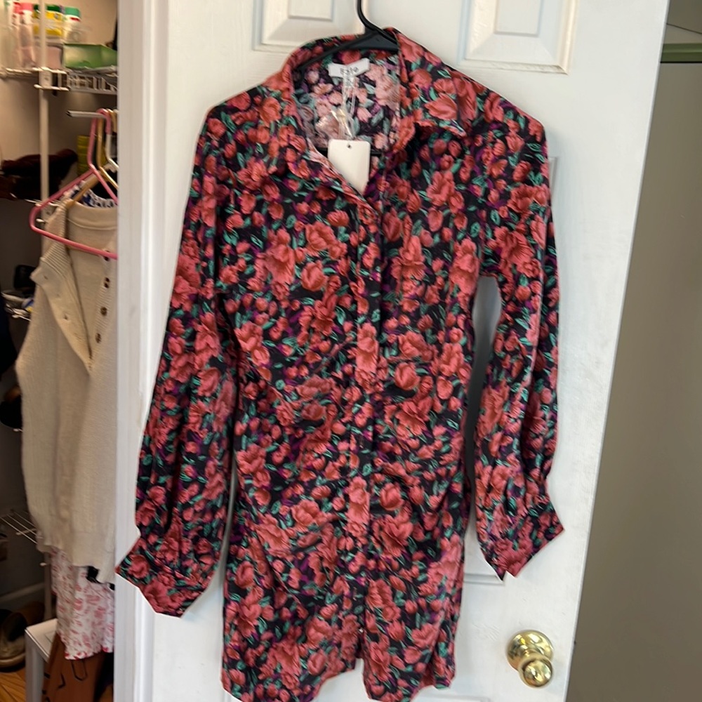 Bohme Button down mini dress size S